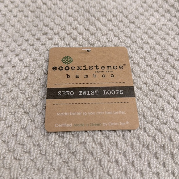 2pc ECOEXISTENCE Bamboo Zero Twist Loops Bath Towel Set - FGChiffon - Picture 2 of 4